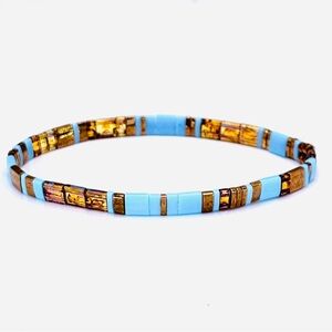 Miyuki Tila Bead Stretch Bracelet